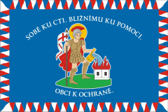 Zadní strana praporu